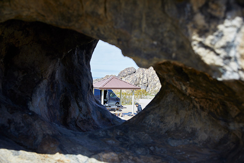 Camping at Sawtooth Canyon National Park, CA