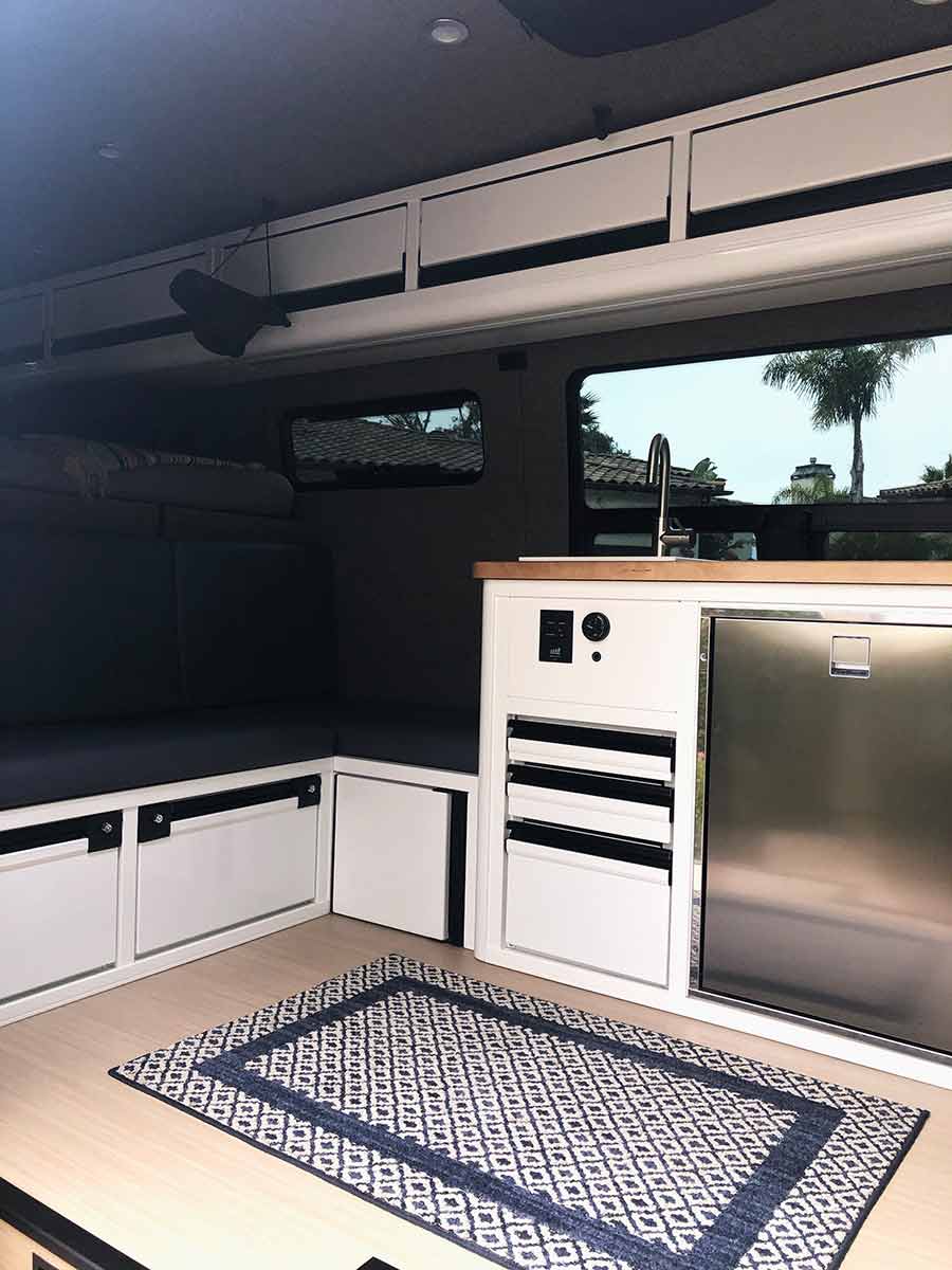 TouRig-Airliner-Cabinets TouRig Airliner Cabinets, one of our favorite features of our Sprinter van
