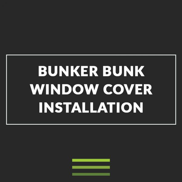 Bunk window cover installation