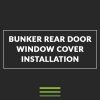 rear door window cover installation