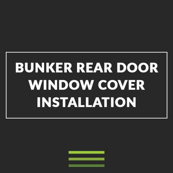 rear door window cover installation