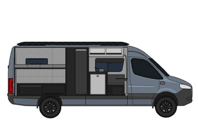 Bruce Banner camper van for 2-4