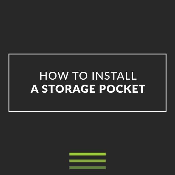 video to install a storage pocket